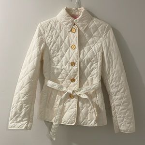 Cream Lilly Pulitzer Quilted Jacket XXS